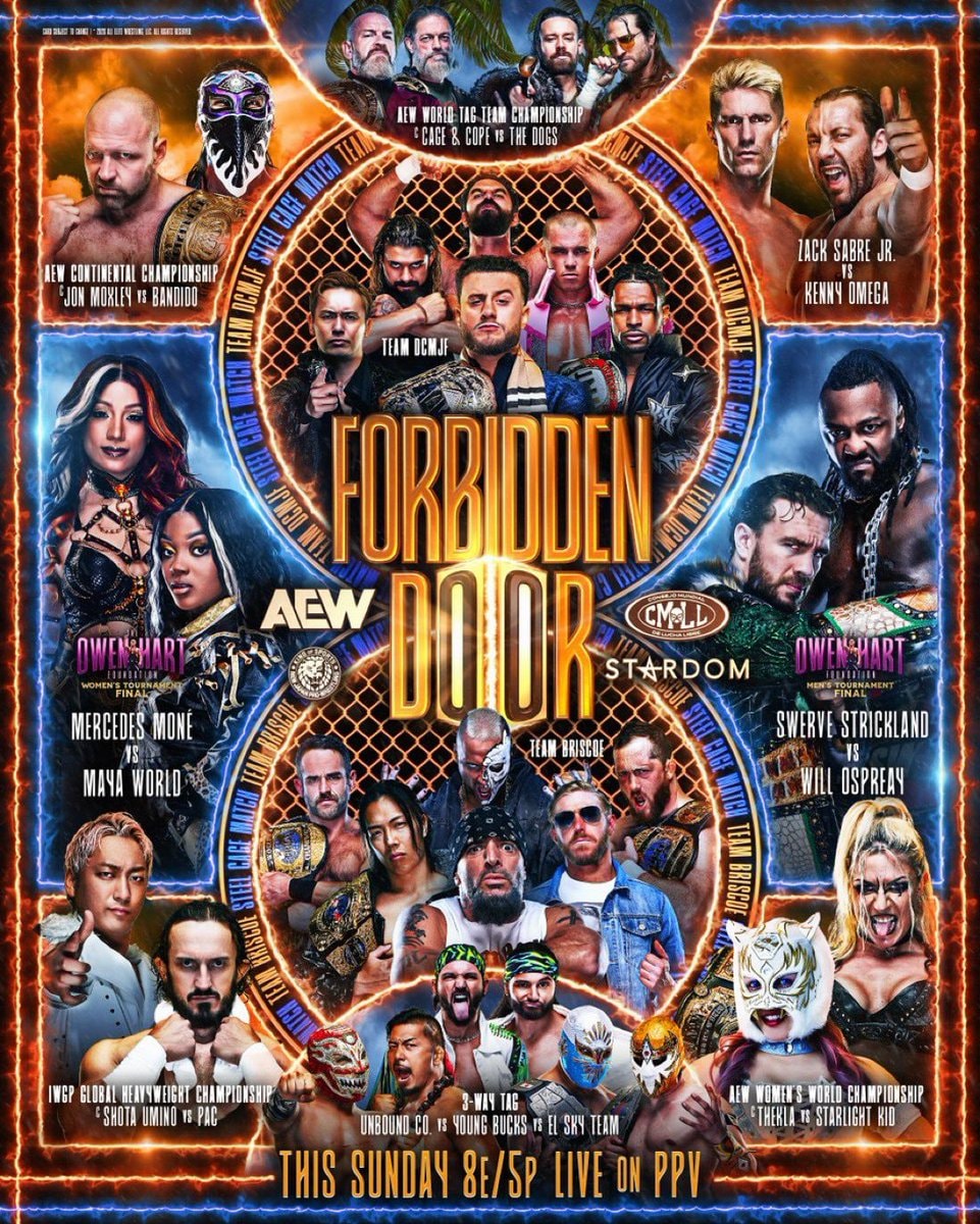 AEW Forbidden Door card tonight