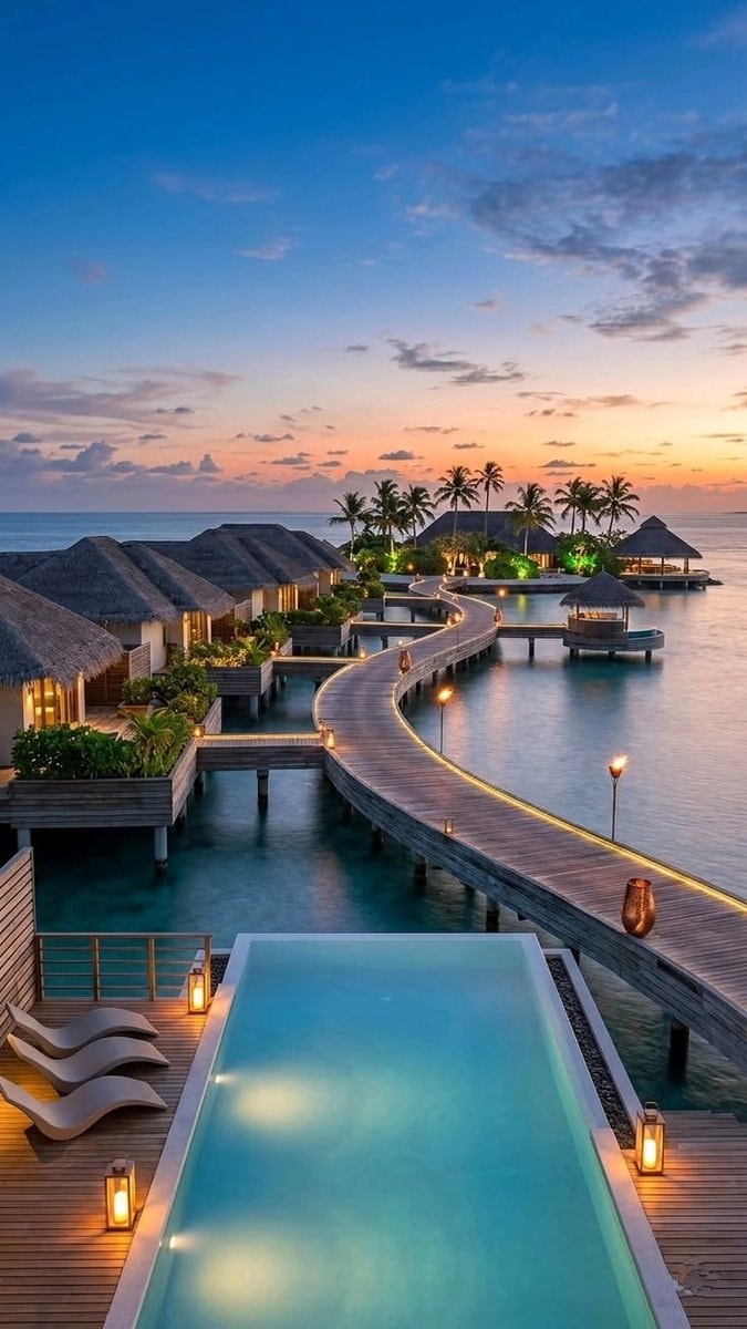 Maldives sunset