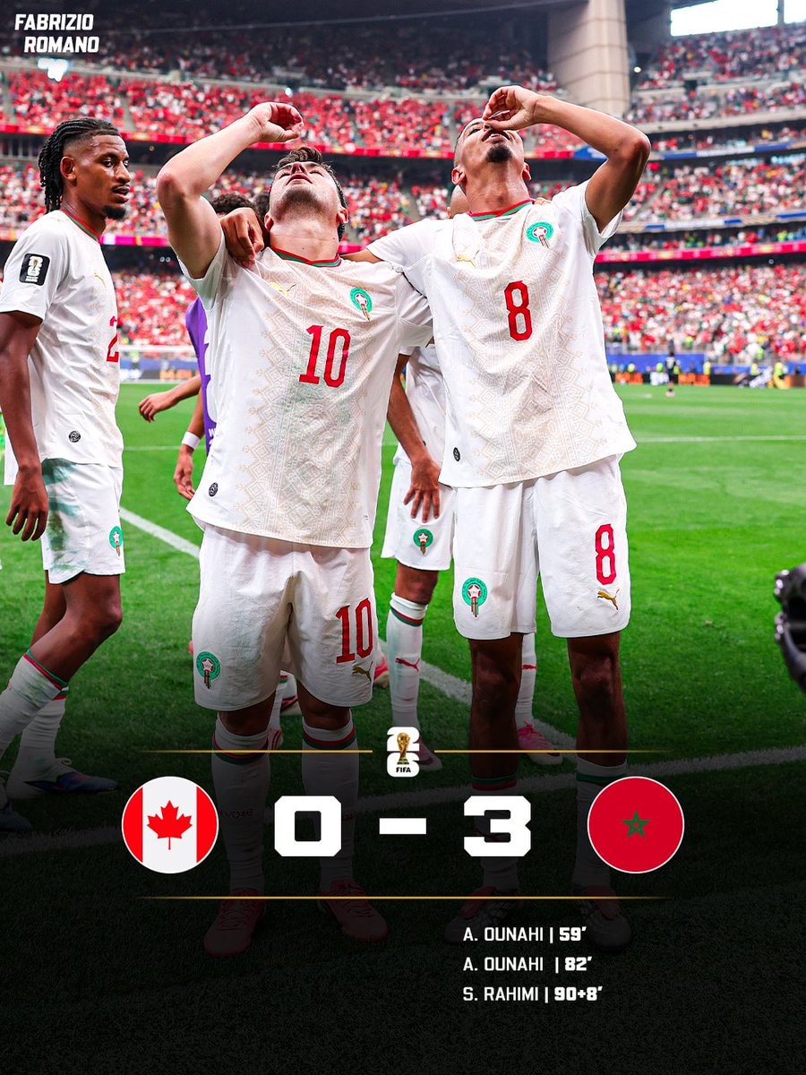 Morocco 3-0 Canada World Cup