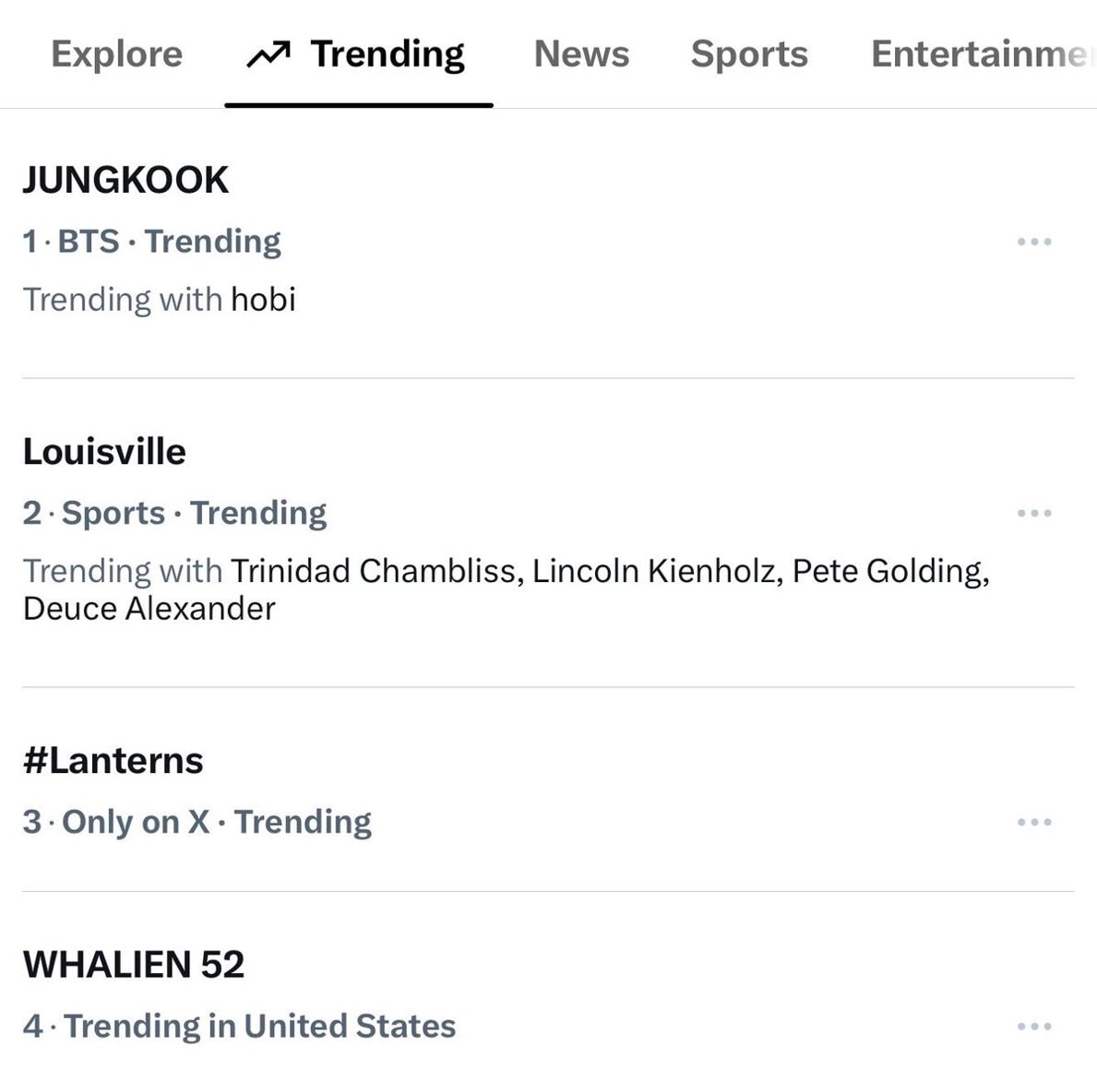 Jungkook #1 trending US (photo 2 of 2)
