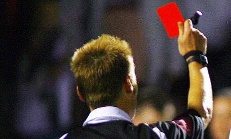 Martin Sylvester self-red card 1998
