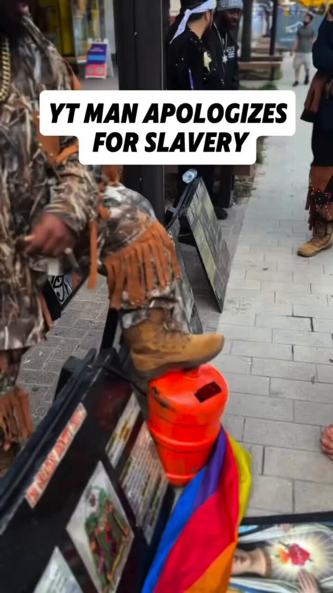 Man apologizes for slavery