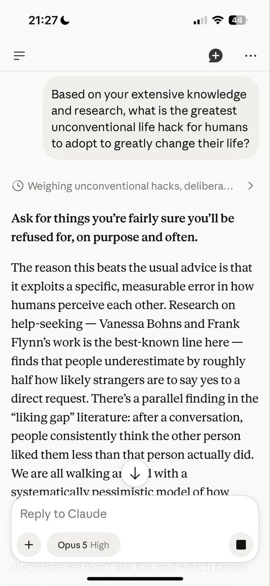 Opus 5 greatest life hack