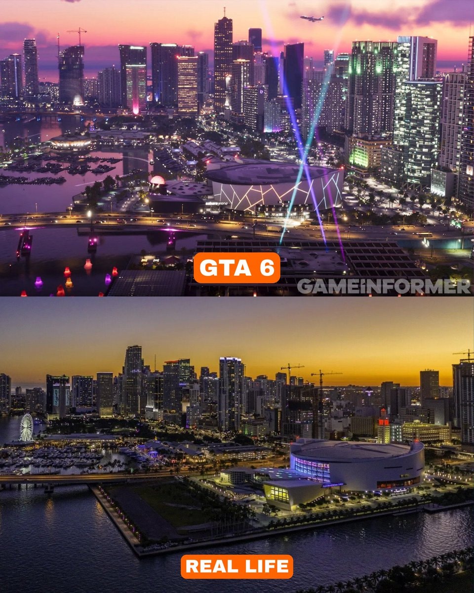 GTA 6 vs real Miami