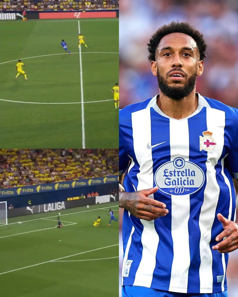 Aubameyang nearly 38 leads Deportivo comeback