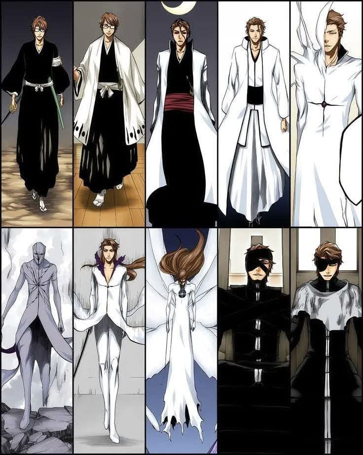Aizen Bleach Ichigo transformations
