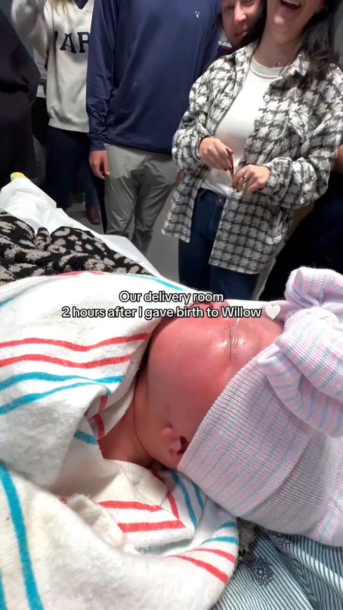 Willow first grandbaby delivery room
