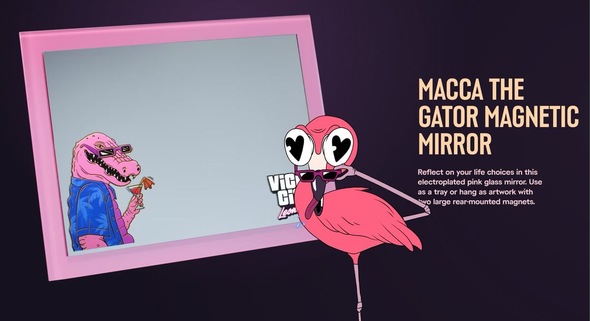 GTA 6 Vice City Collection magnetic mirror