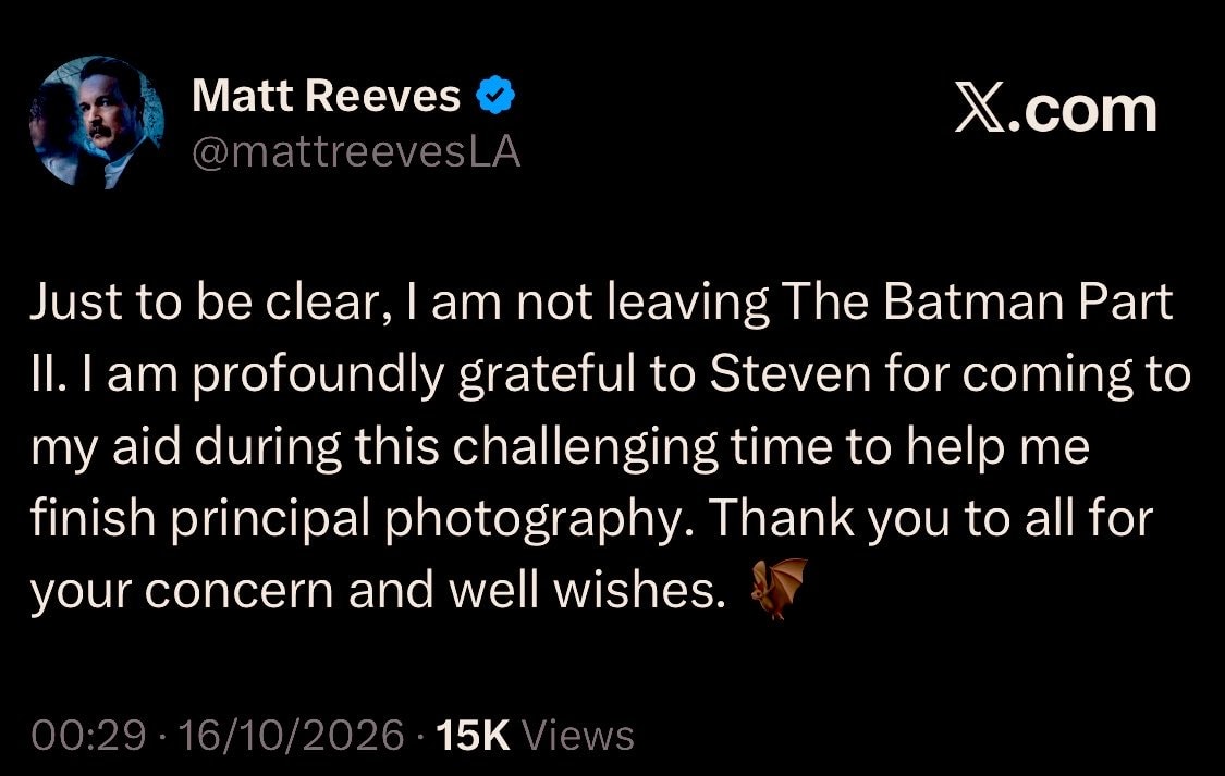 Matt Reeves clarifies Batman role
