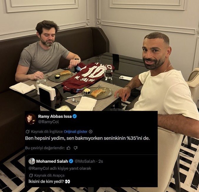 Ramy Abbas jokes about eating Salah's sweets