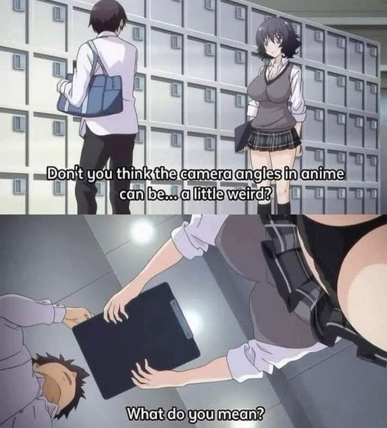 anime camera angle meme