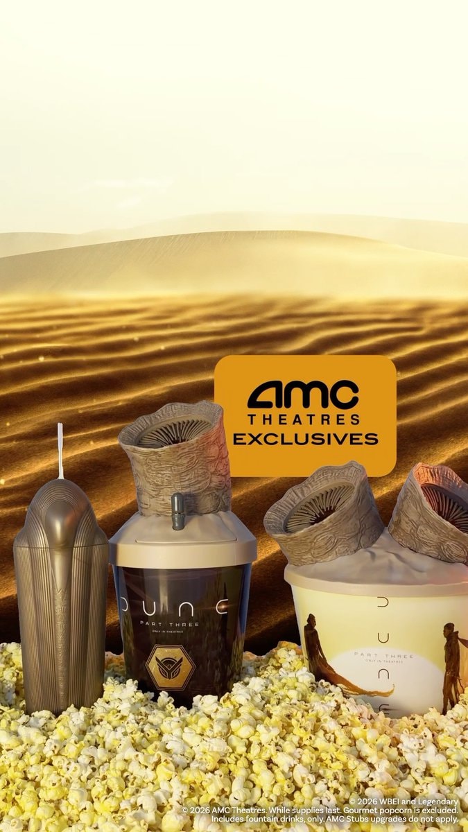Dune Part Three AMC popcorn buckets