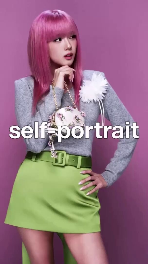 Jisoo pink hair Self Portrait Jisoo pink hair Self Portrait