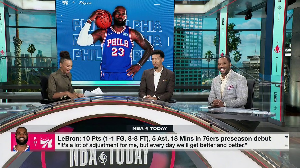 LeBron James Sixers debut reaction