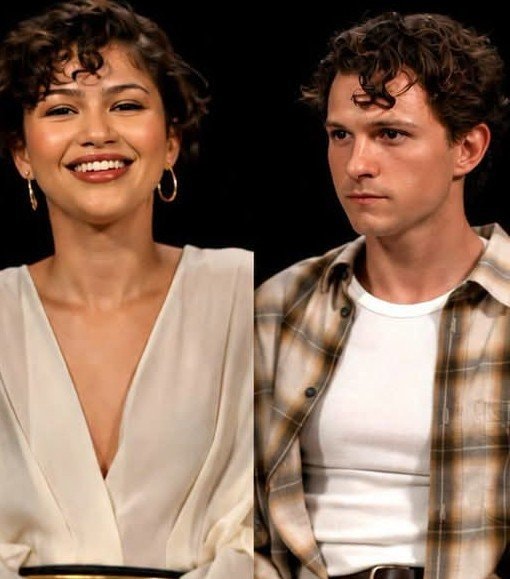 Tom Holland and Zendaya hairstyle continuity 😭 (photo 2 of 2)