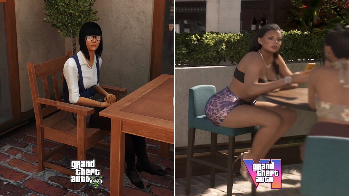 GTA V vs GTA VI NPC comparison