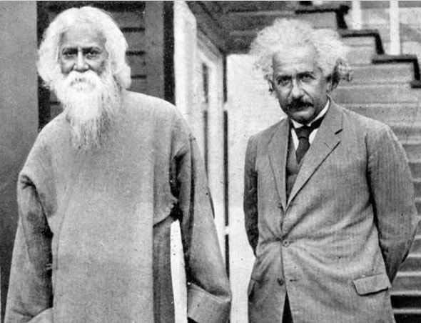 Einstein with Rabindranath Tagore 1930