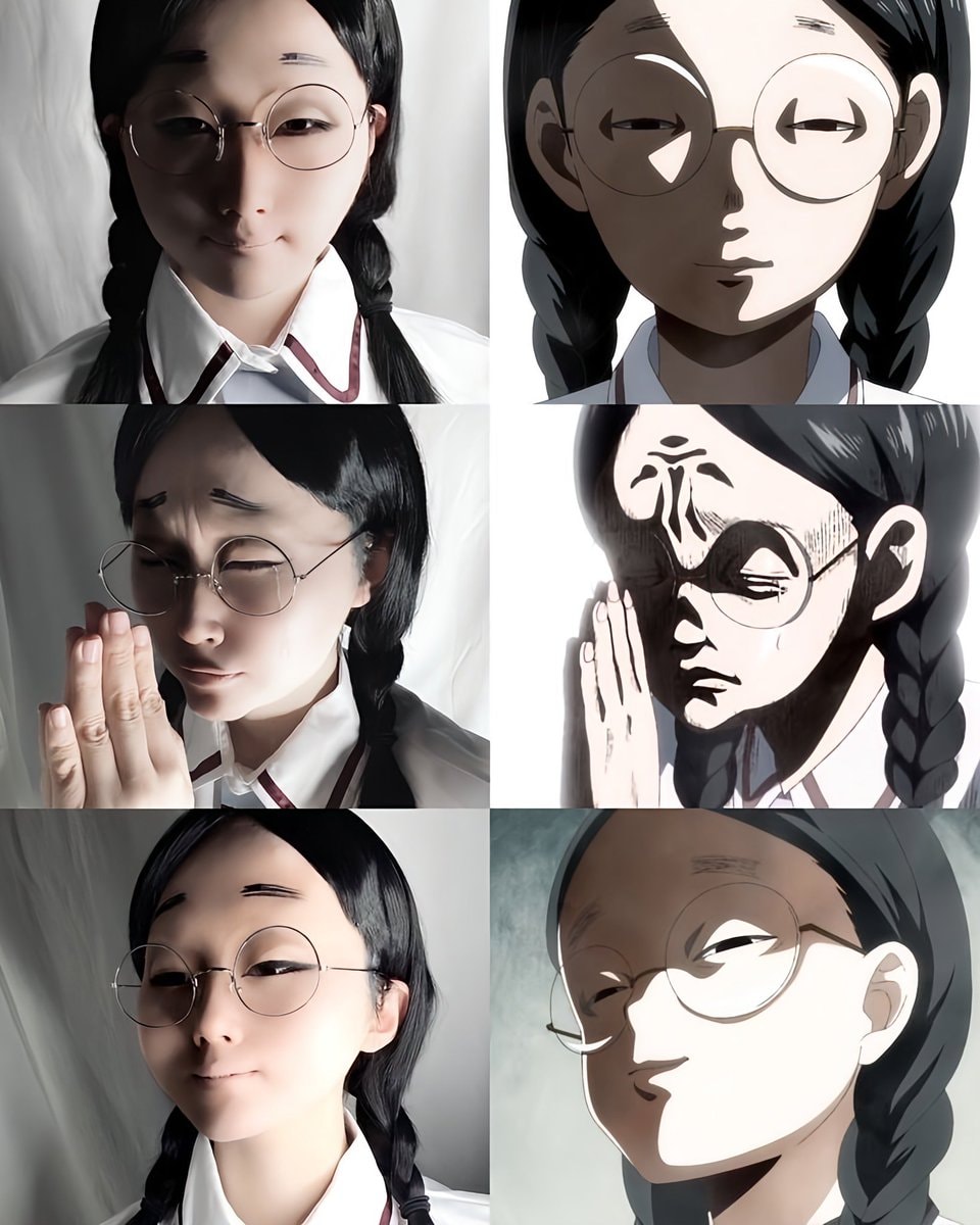 accurate anime cosplay comparison