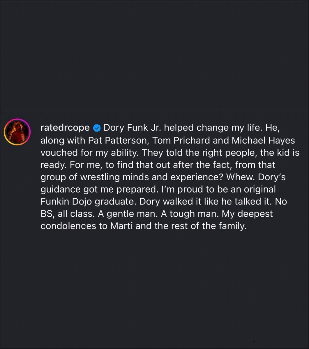 Adam Copeland Dory Funk Jr. tribute (photo 2 of 2)