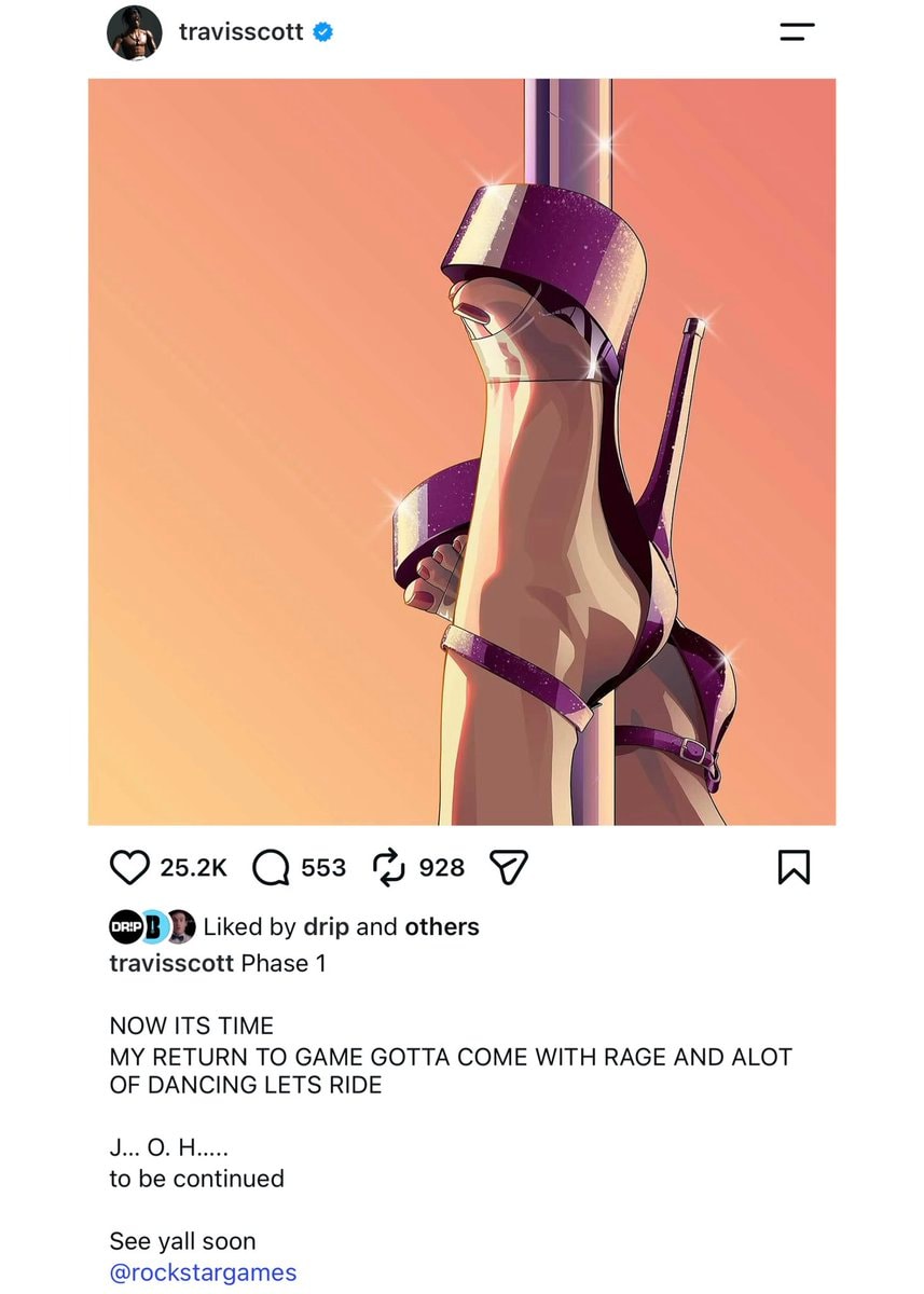 Travis Scott GTA 6 collab
