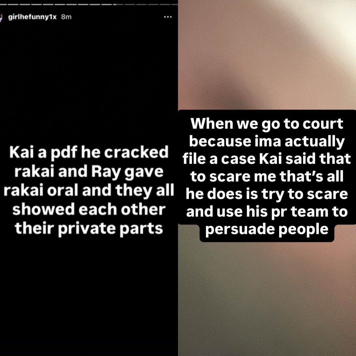 Reggie alleges sexual acts with Kai Cenat Reggie alleges sexual acts with Kai Cenat