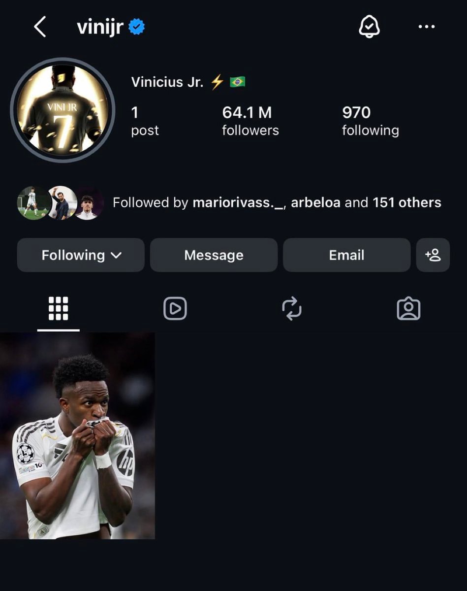 Vinicius Jr IG post