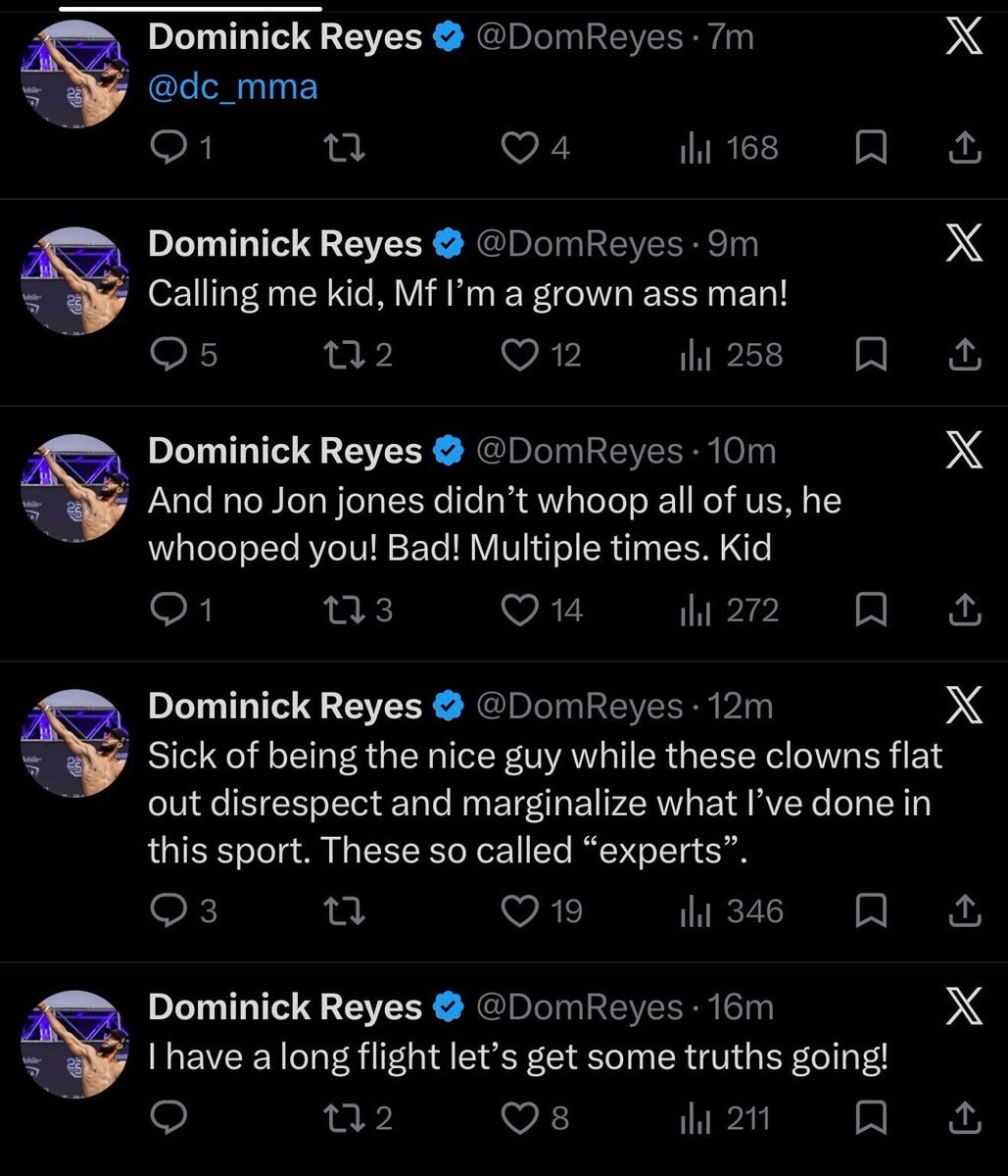 Dominick Reyes calls out DC