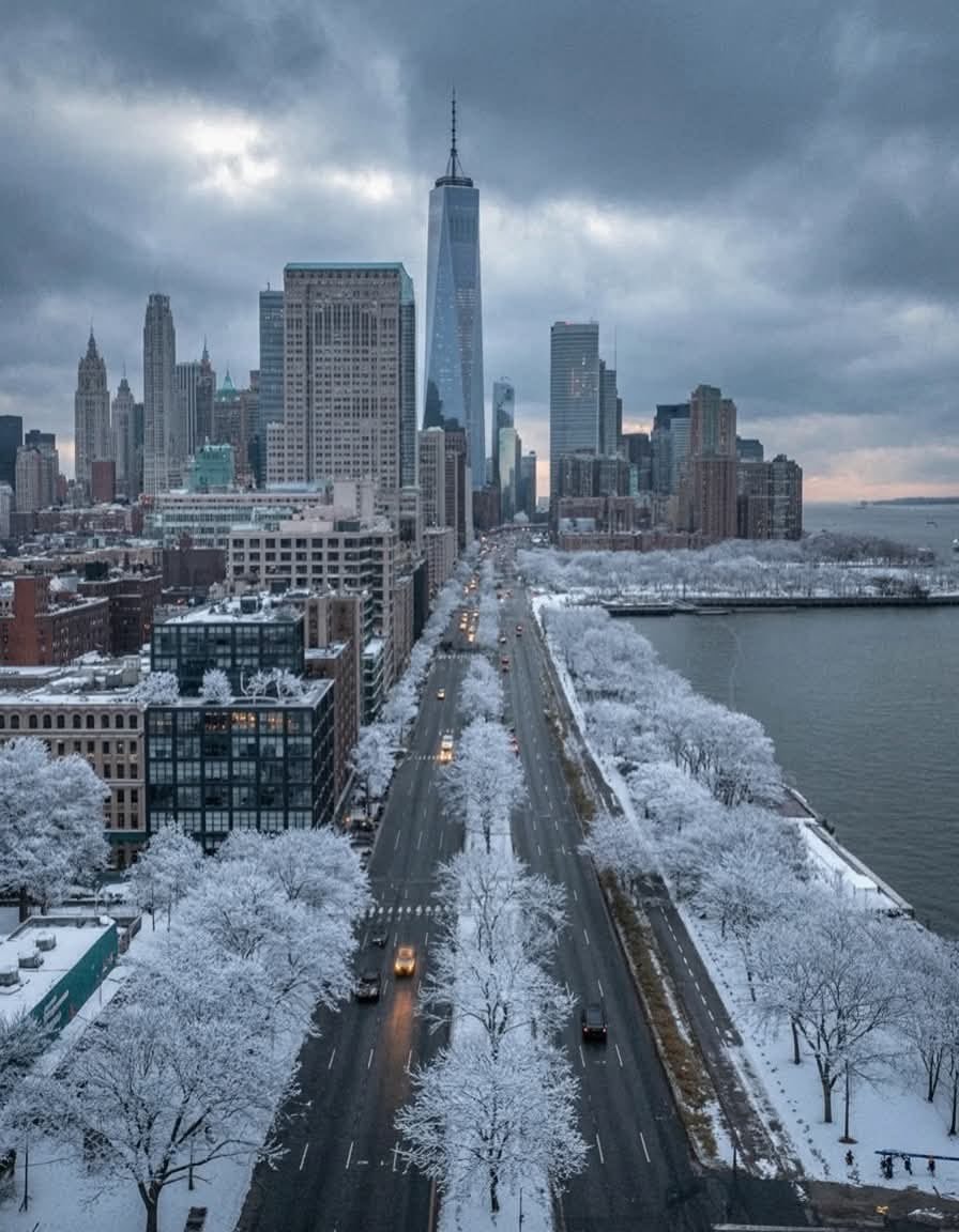 New York in winter