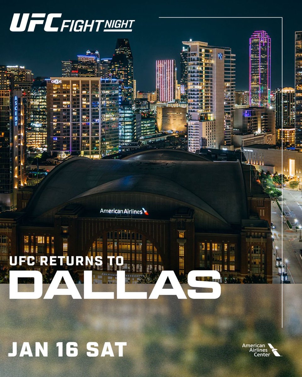 UFC Dallas January 16th