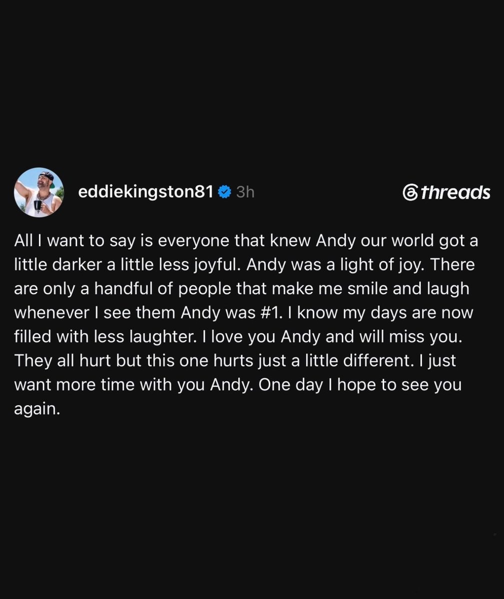 Eddie Kingston tribute to Andy Williams (photo 2 of 2)