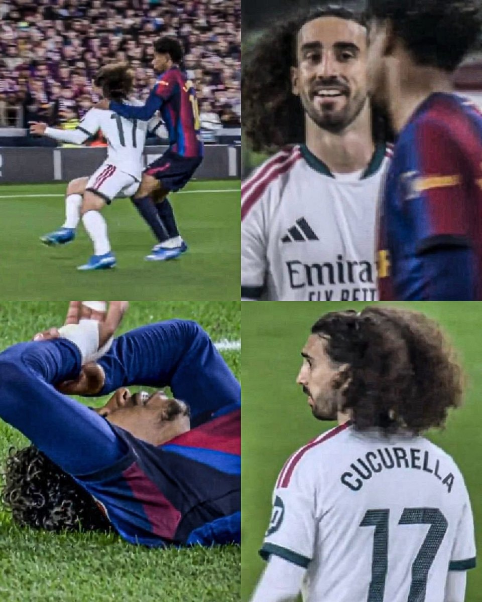 Cucurella pockets Lamine Yamal in clásico