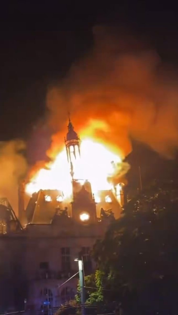 Limoges Town Hall fire