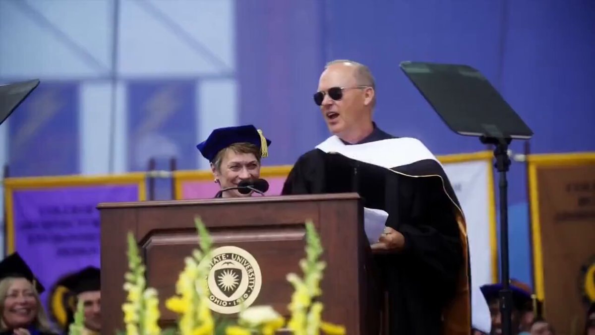 Michael Keaton Batman Kent State speech