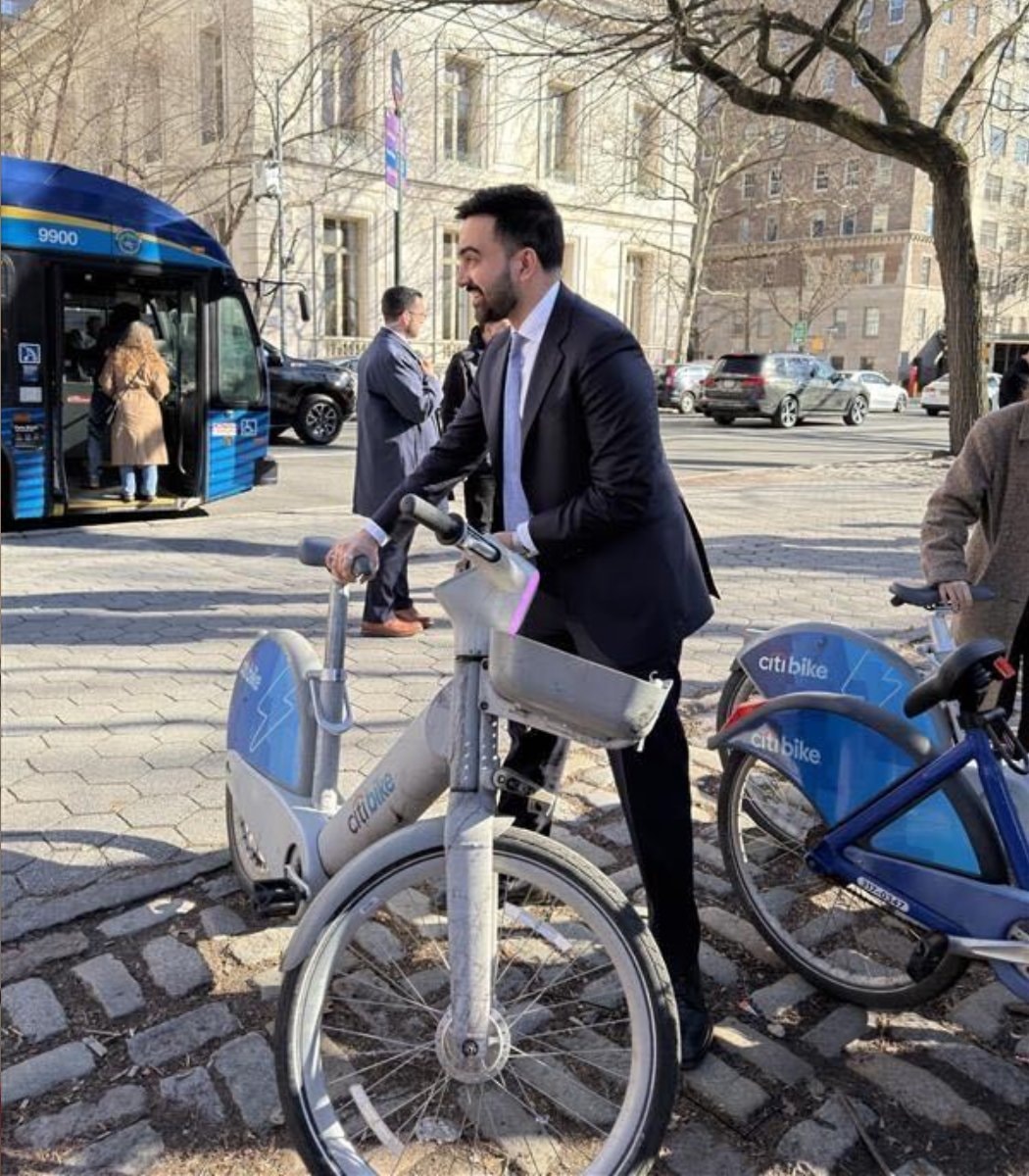 NYC Mayor Zohran Mamdani Citi Bike