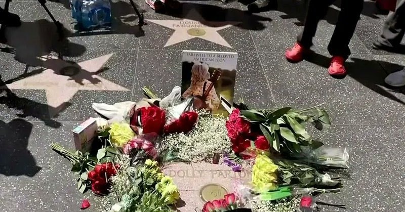 Dolly Parton Hollywood Walk of Fame tribute