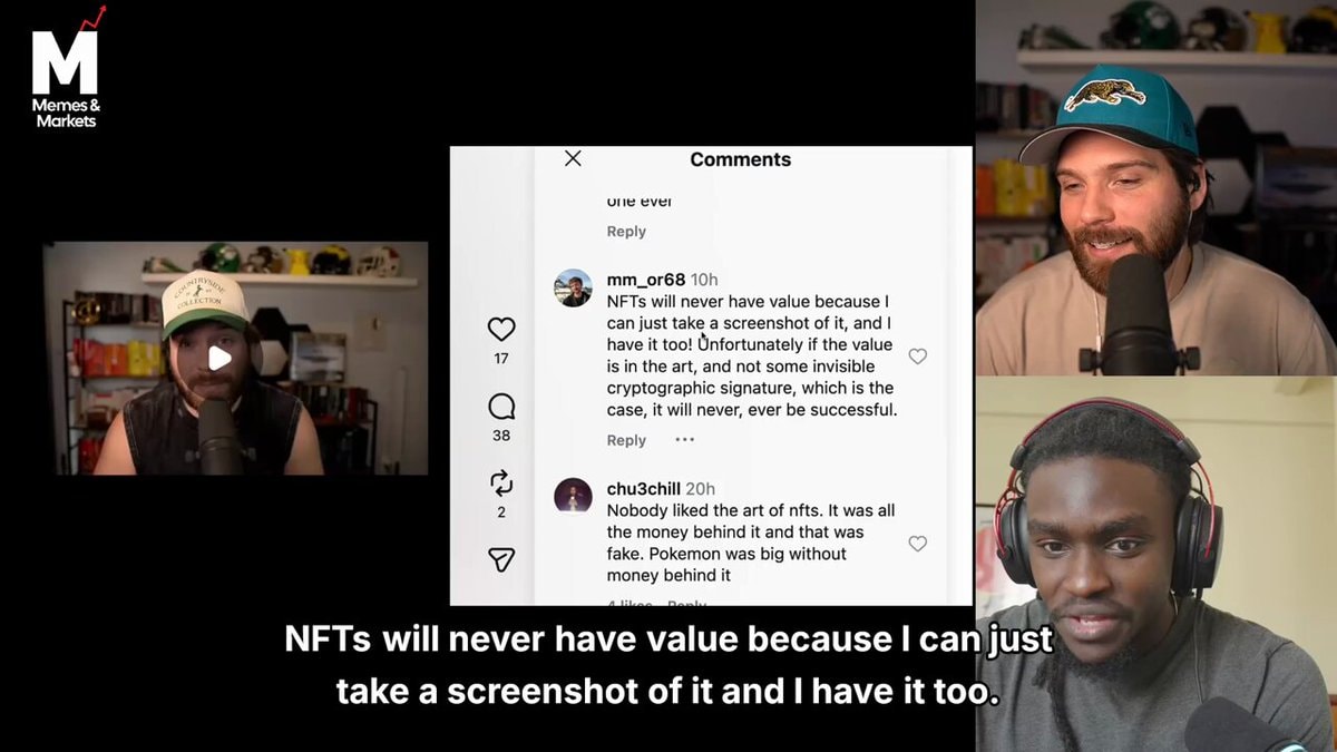 NFT value vs screenshot debate