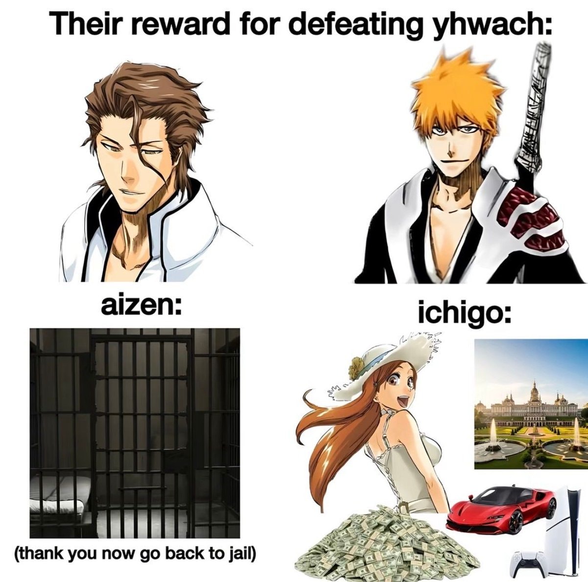 Bleach Aizen vs Ichigo joke