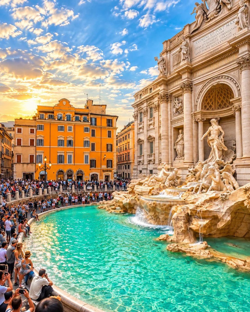 Trevi Fountain Rome Italy Trevi Fountain Rome Italy