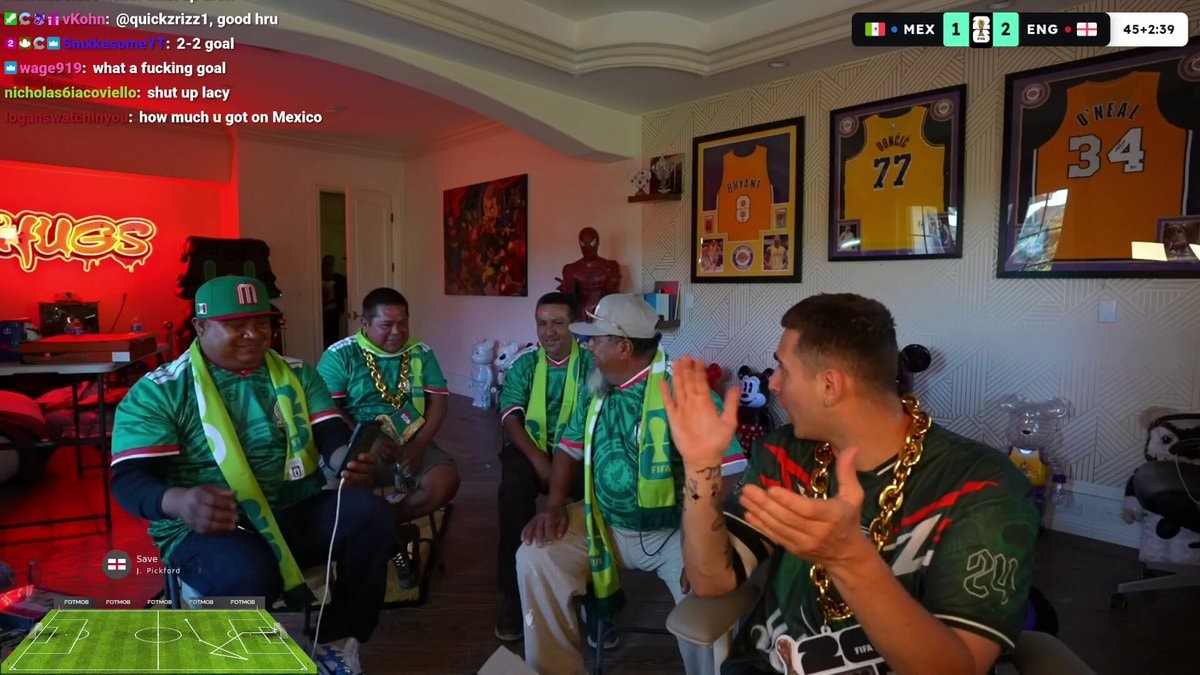 Lacy mariachi band Mexico vs England