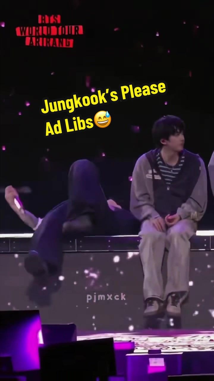Jungkook ad-libs Please to make everyone laugh Jungkook ad-libs Please to make everyone laugh