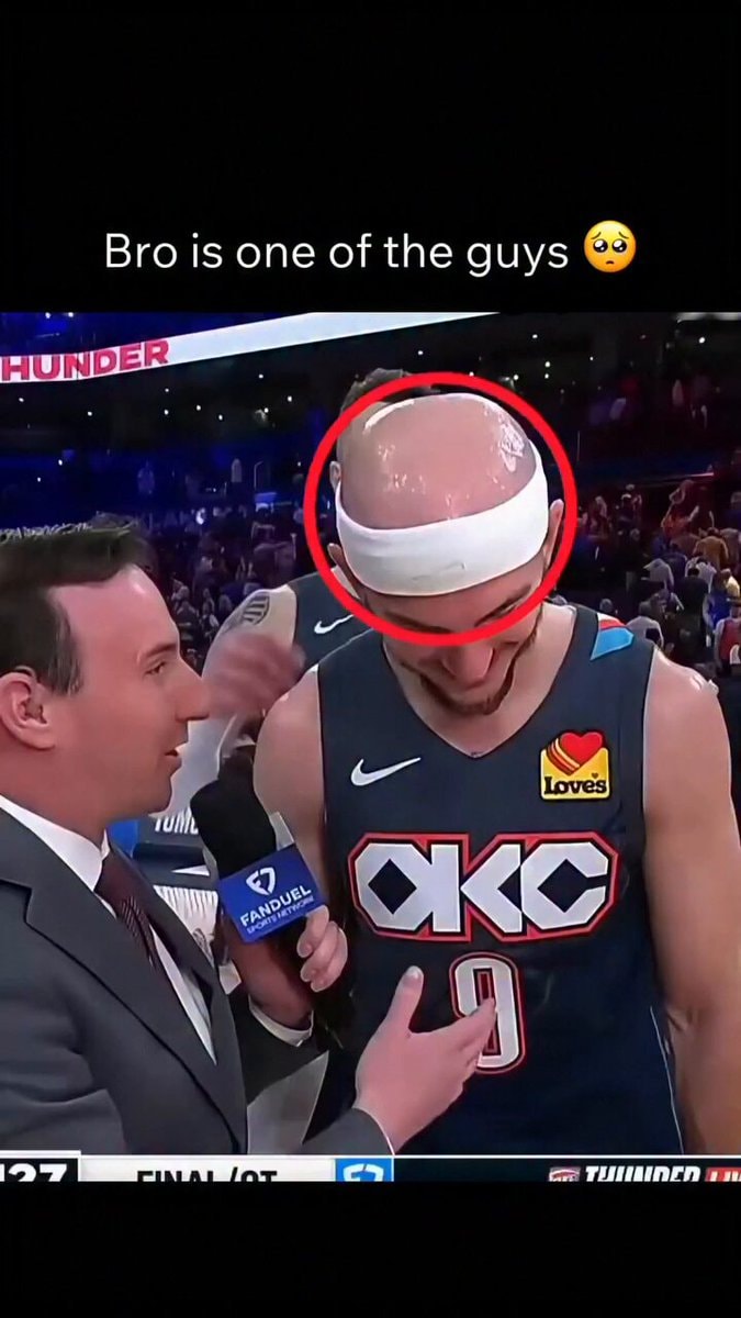 OKC Thunder interviewer family moment