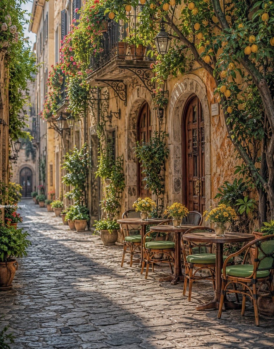 European street cafe vibes