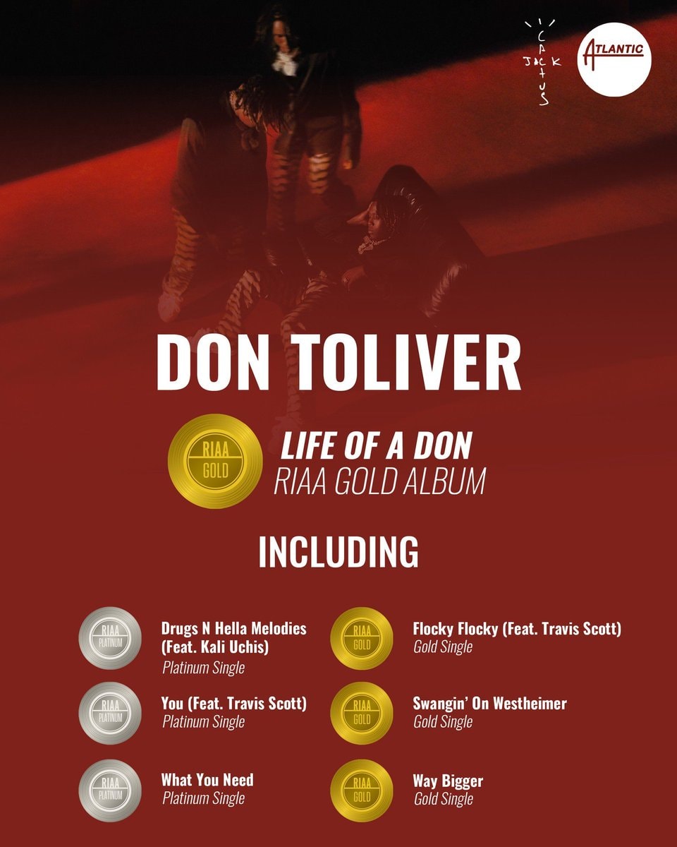 Don Toliver Life Of A Don RIAA certifications