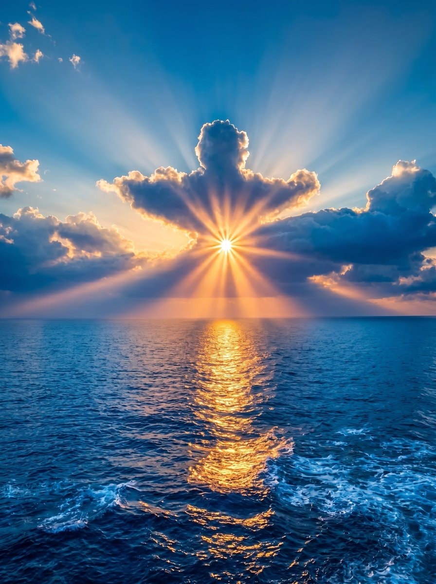 Maui sunset halo effect