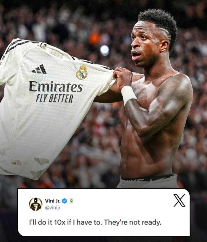 Vinicius Jr. ranking drop after tweet