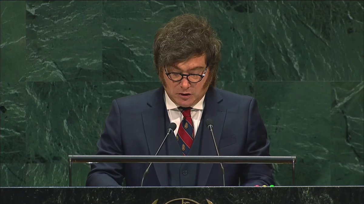 Javier Milei UN speech