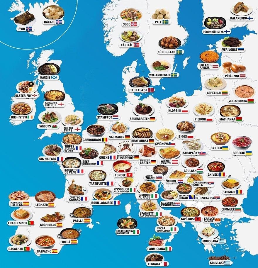famous foods across Europe