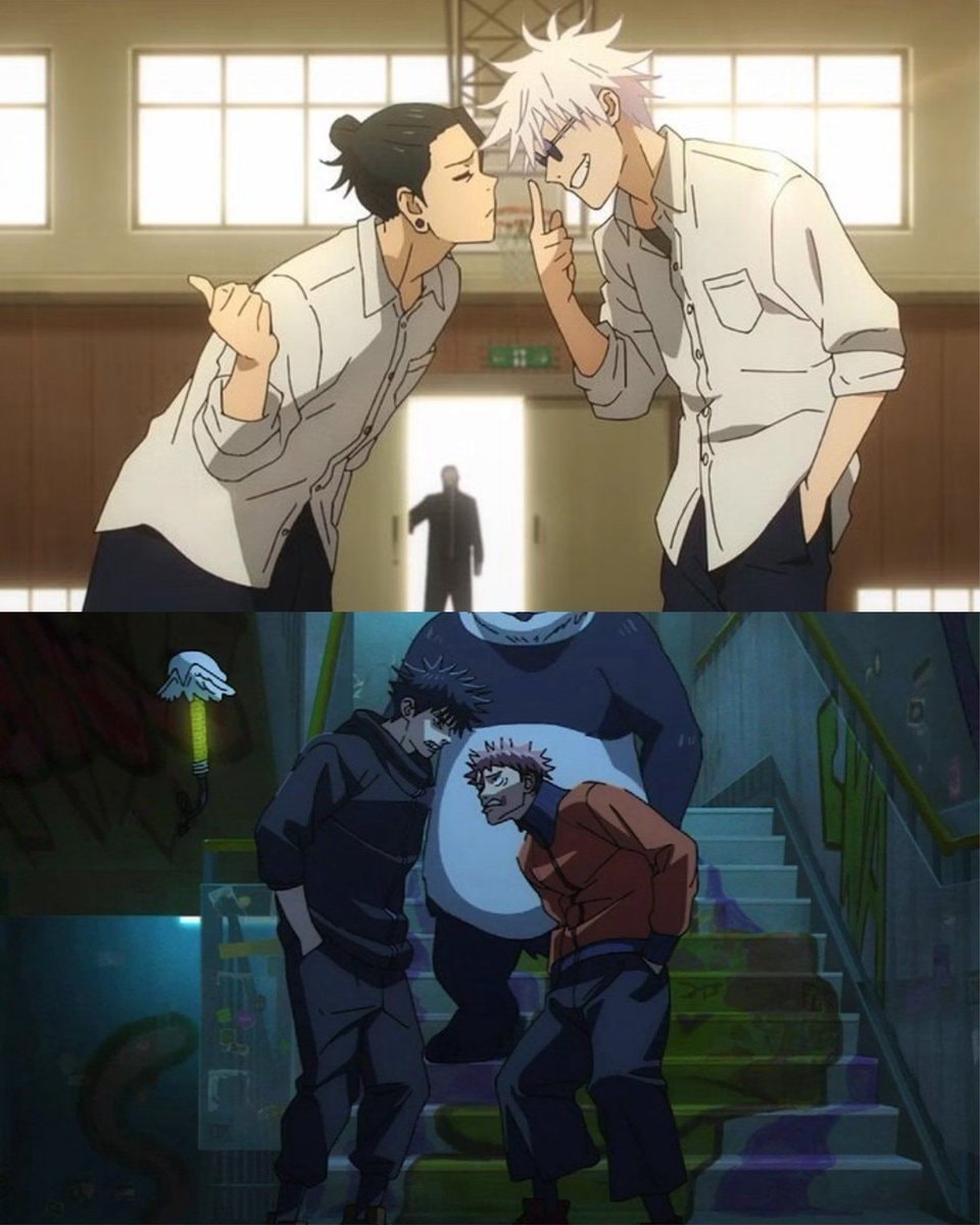 Jujutsu Kaisen parallel Gojo Geto Megumi Yuji
