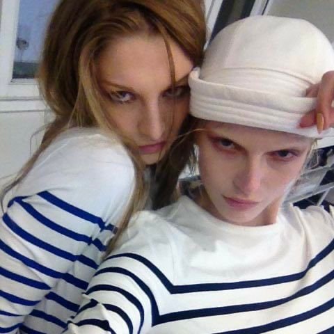 Jean Paul Gaultier sailor hat selfie (photo 2 of 2)