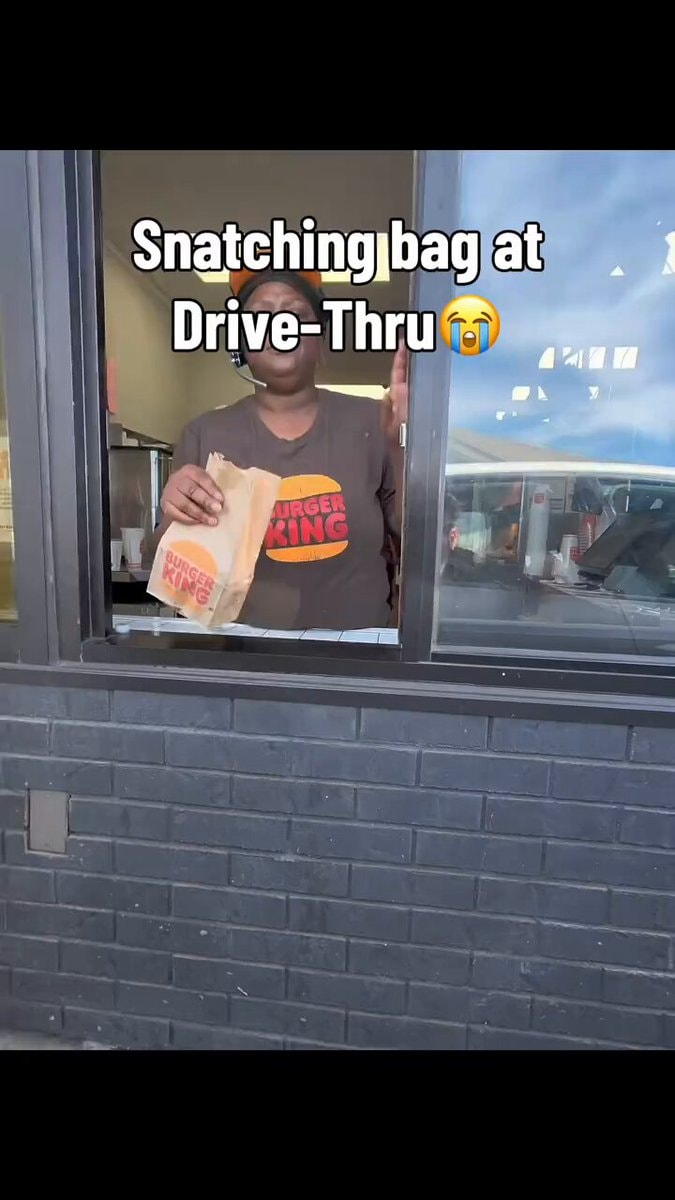 Burger King drive-thru bag snatch